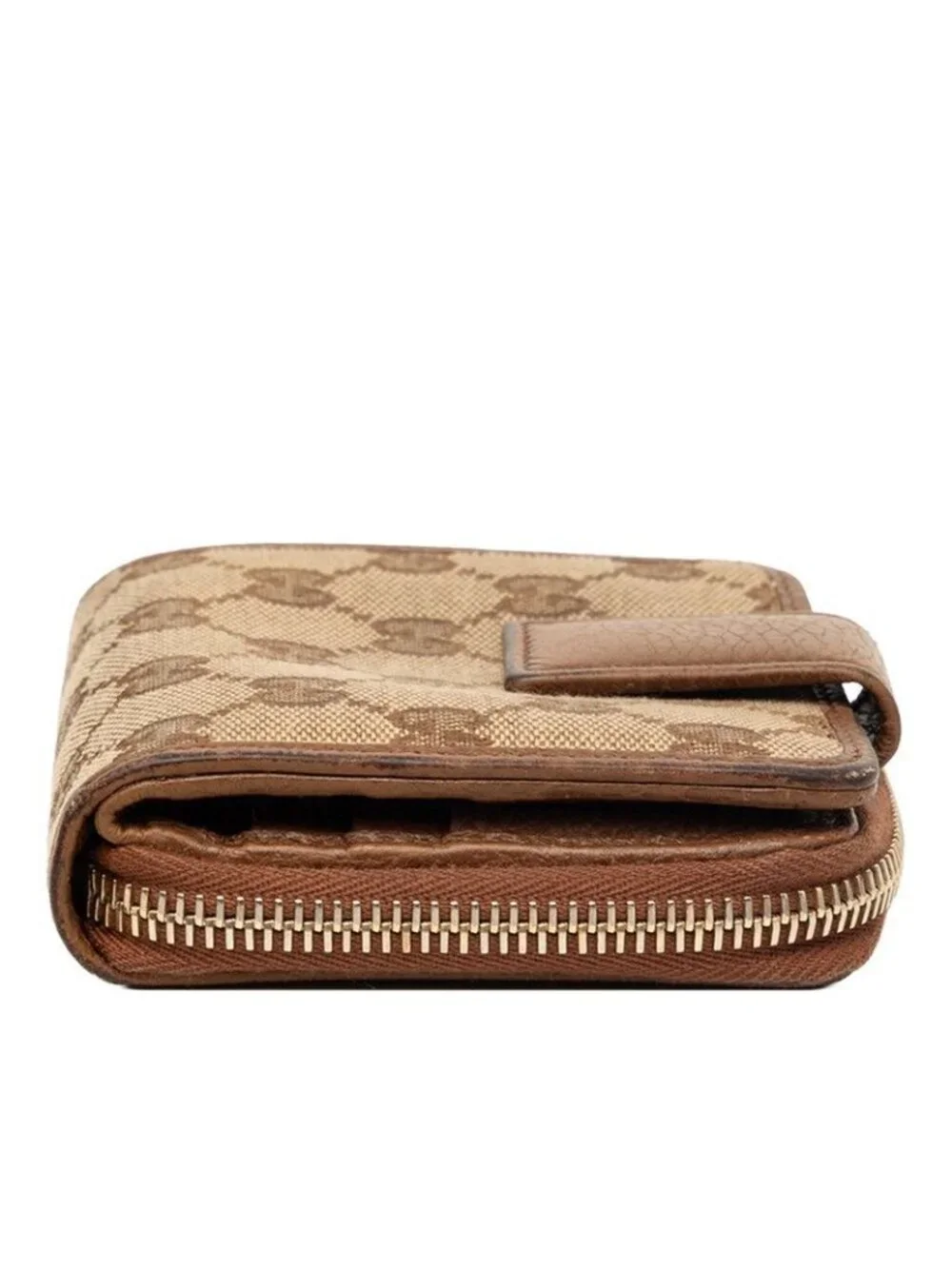 Gucci GG Canvas Bifold Wallet Beige Brown - Picture 3 of 10